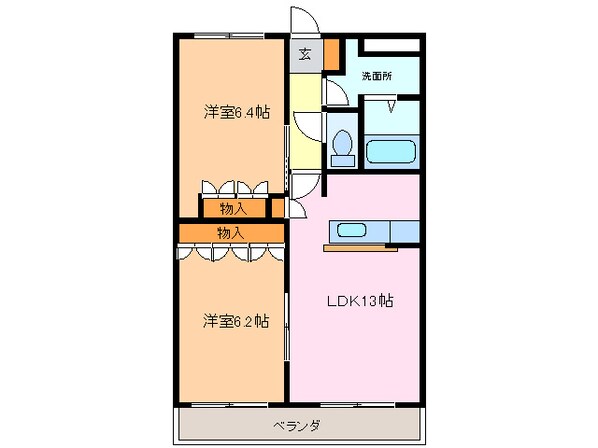 クレアールの物件間取画像